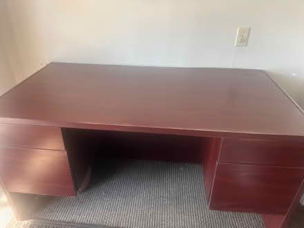 Photo of free Executive Wood Desk (104 REAR, West Main Street) #1