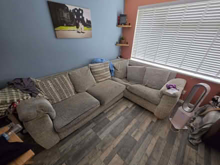 Photo of free Grey Rattan Sofa (Coity CF31) #1