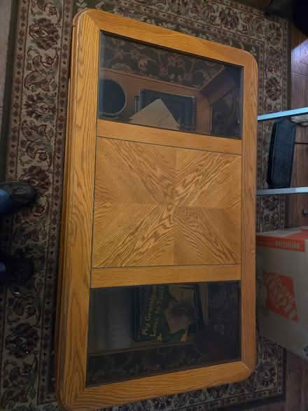 Photo of free Wood and glass coffee table (East Millcreek) #2