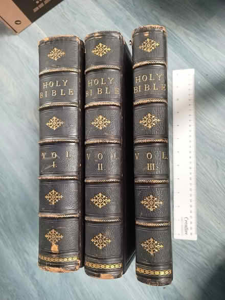 Photo of free 3 volume old illustrated Bible (D15) #1