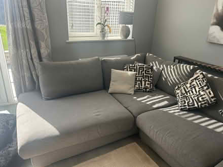 Photo of free Large DFS grey corner sofa (Hulham EX8) #2