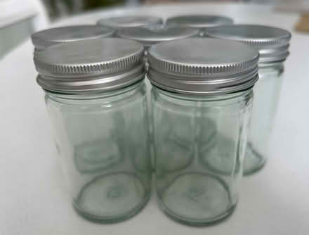 Photo of free 7 little glass jars (KT23 Great Bookham) #3