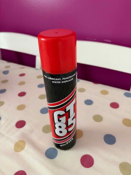 Photo of free Nearly full can of GT85 cleaner (Rosemount AB25) #1