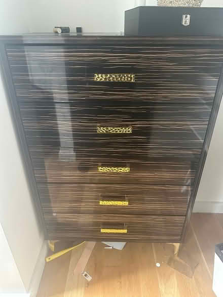 Photo of free Dark Wood Five-Drawer Dresser (11208) #1