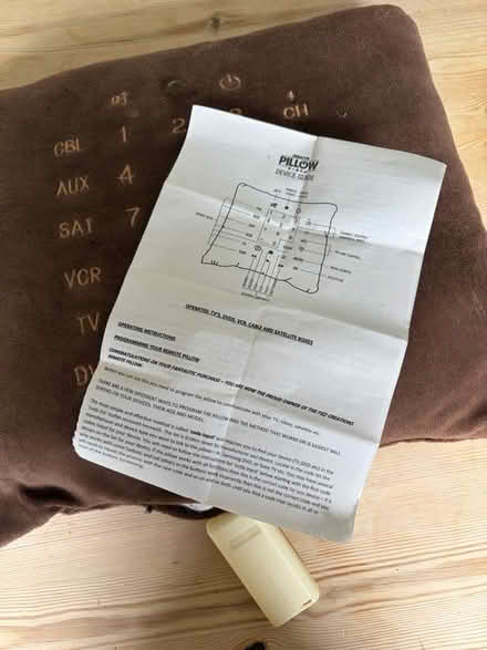 Photo of free Remote control cushion (Horningsea CB25) #2
