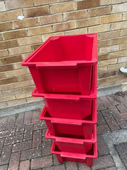 Photo of free 5 Addis stack and store boxes (Addiscombe CR0) #1