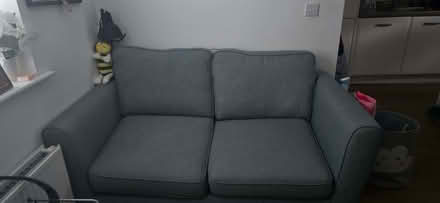 Photo of free Blue-grey 2-seater sofa bed (Kempston MK42) #1