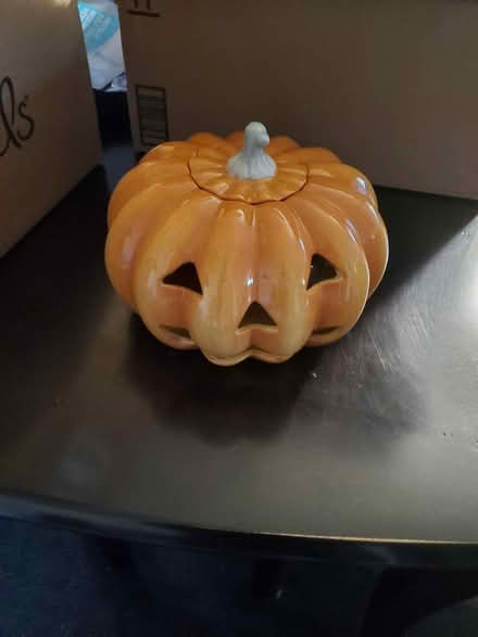 Photo of free Ceramic Pumpkin Tea Candle (Gloucester) #1