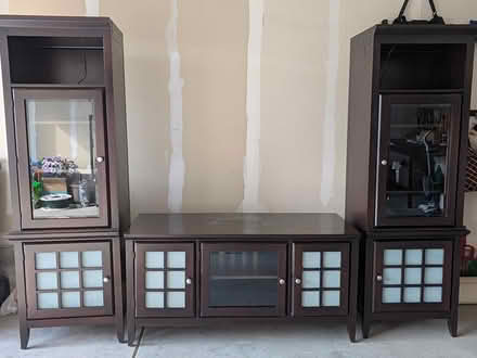 Photo of free Entertainment Center/Storage Shelf (Crystal Valley Ranch) #1