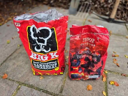 Photo of free BBQ Charcoal & Briquettes (Part Bags) (Purley on Thames RG8) #1