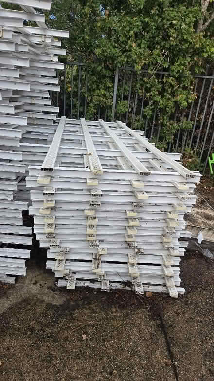 Photo of free Large Quantity of White Metal Frames – Fair Condition (Sudbury UB6) #1