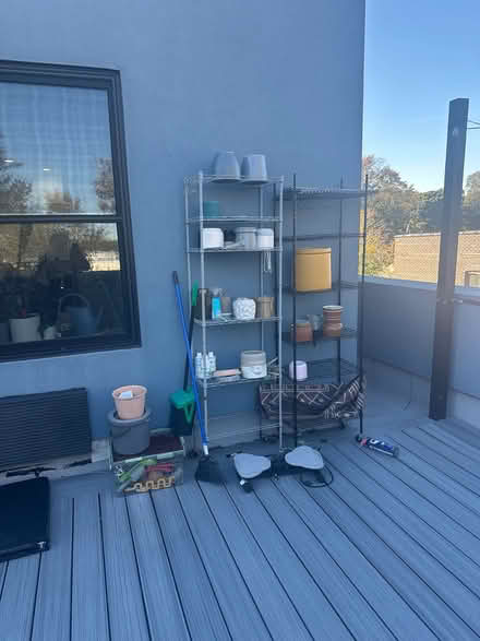 Photo of free Outdoor Metal Shelving Plant & Pots (11208) #1