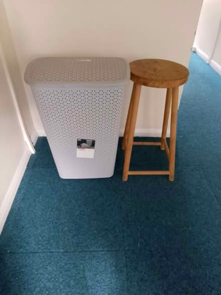 Photo of free Laundry basket and stool (Woodmancote GL11) #1