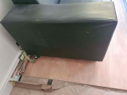 Photo of free 2 x Black Faux Leather 3-Seater Sofas – Used Condition (North Wembley HA0) #4