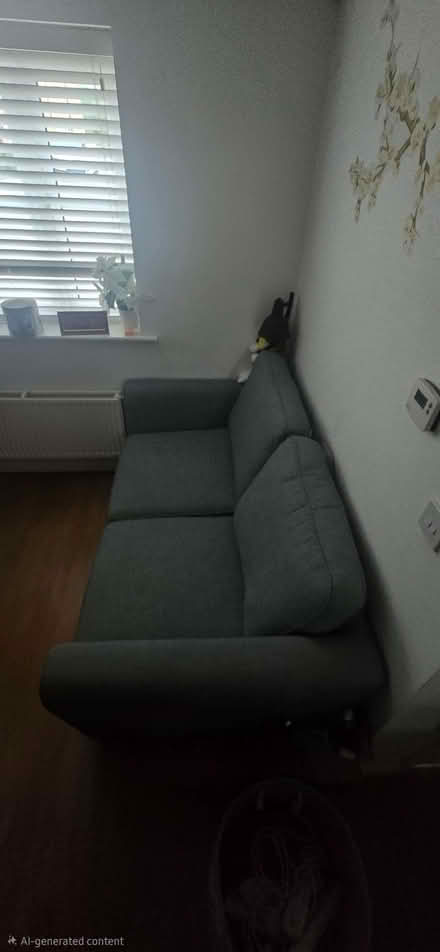 Photo of free Blue-grey 2-seater sofa bed (Kempston MK42) #2