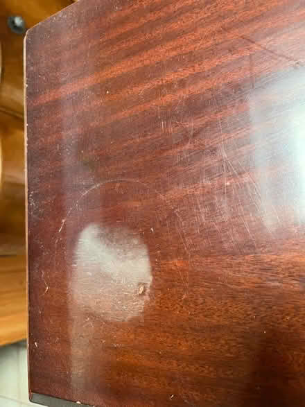 Photo of free Dark wood glass cabinet (Hertford Heath SG13) #4