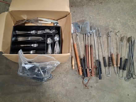 Photo of free Misc. flatware and grill utencils (Townsend) #1
