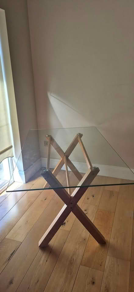 Photo of free Glass top table (Citywest/ Saggart area.) #1