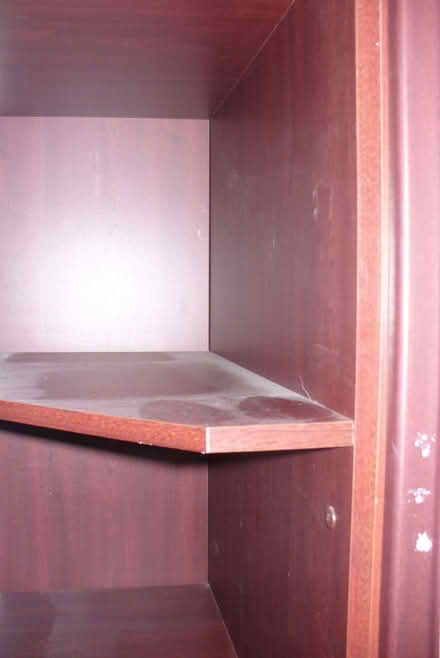 Photo of free Plum coloured MFI wardrobe, shelves and drawers (Far Bletchley MK3) #3