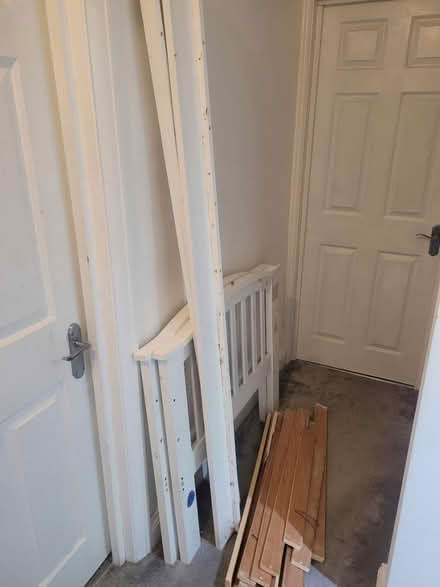 Photo of free Single wooden bed (Hangerlane W5) #3