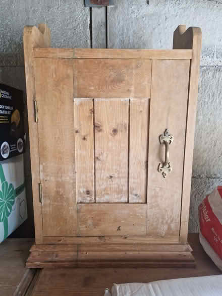 Photo of free Pine bathroom cabinet (West Oxfordshire OX28) #1