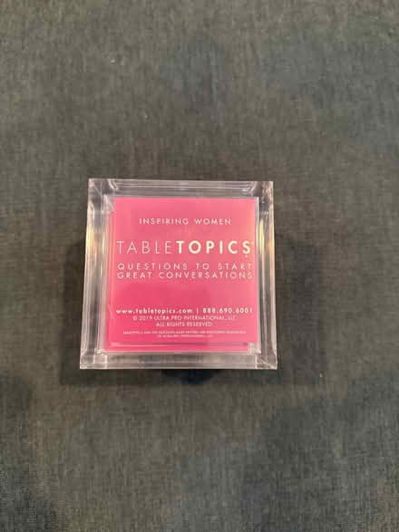 Photo of free Table Topics Game (Stoneham (Spot Pond area)) #1