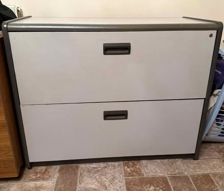 Photo of free Two-drawer filing cabinet (Ashford TN24) #1
