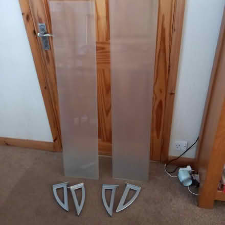 Photo of free 2 glass shelves (Great Baddow Cm2 7at) #1