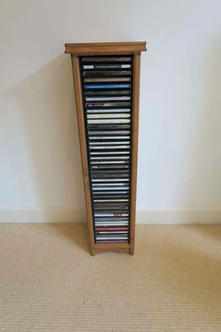 Photo of free Pine CD rack in very good condition (Purley on Thames RG31) #3