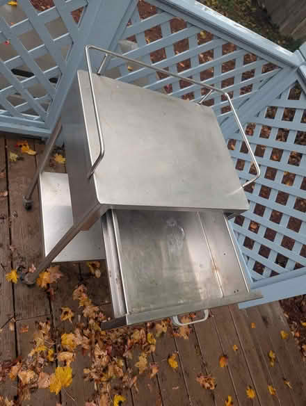 Photo of free Stainless steel kitchen cart (66 Sylvia Arlington) #2