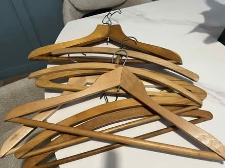 Photo of free Wooden coat-hangers (Leeds LS28) #1