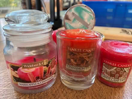 Photo of free Seven scented candles, 5 unused, 2 part used (Great Boughton CH3) #3