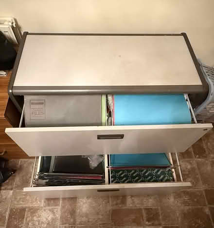 Photo of free Two-drawer filing cabinet (Ashford TN24) #4