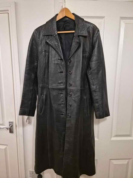 Photo of free Genuine Black Leather Coat 16UK (E5 Harry Zeital Way) #1