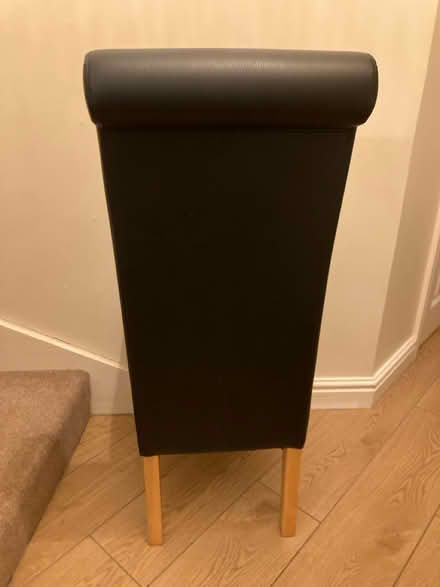 Photo of free Black leather-look chair (Hitchin SG4 7SN) #3