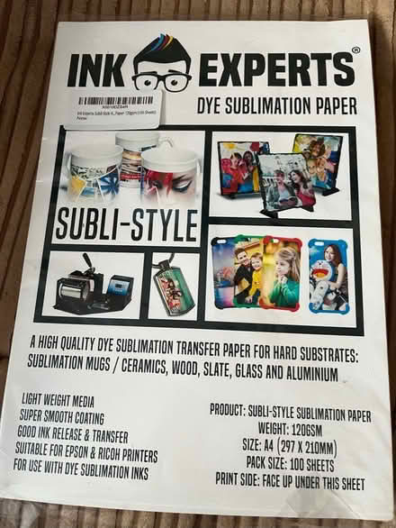 Photo of free Dye sublimation paper (Peasholm YO12) #1