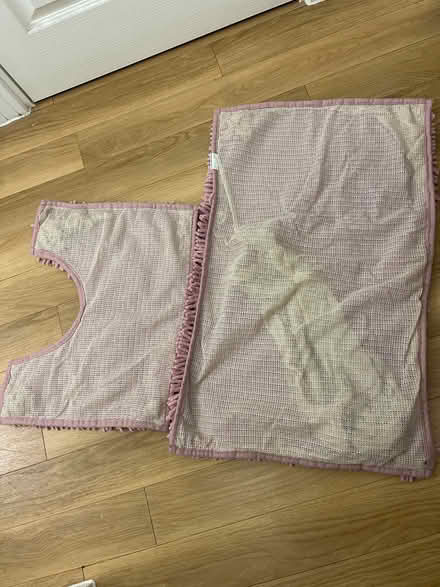 Photo of free Pink fluffy bath mat set (E5 Harry Zeital Way) #2
