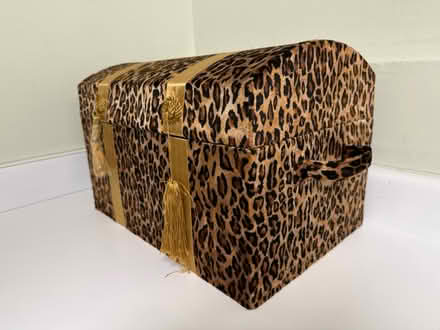 Photo of free Fabric-covered storage chest (Valencia Avenue, Sunnyvale) #1