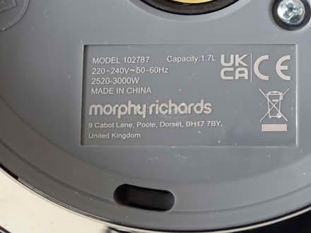 Photo of Charging base for a Morphy Richard kettle (Tolworth KT5) #2