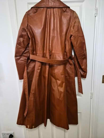Photo of free Genuine Tan Retro Leather Coat (E5 Harry Zeital Way) #1