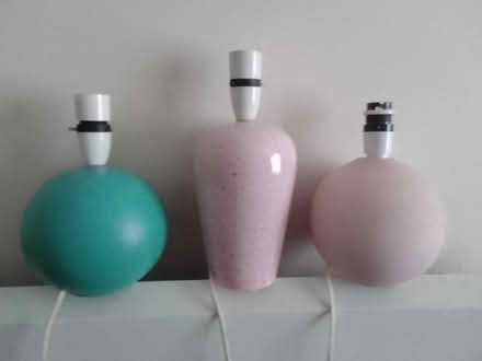Photo of free 3 ceramic lamp bases (Englefield Green TW20) #1