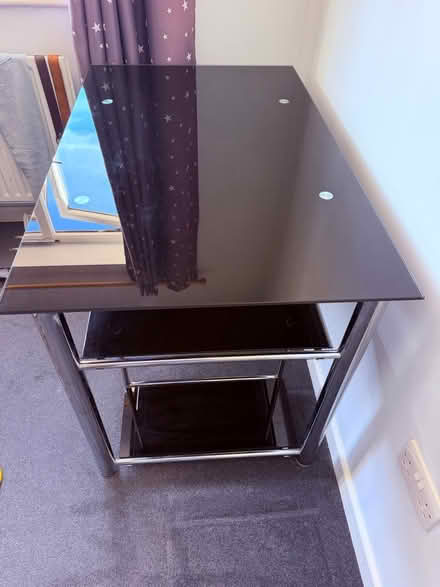 Photo of free Glass and metal desk (Wookey BA5) #2