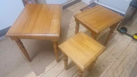 Photo of free Nest of pine coffee tables (Hailsham BN27) #2