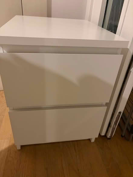 Photo of free White IKEA bedside table x 2 (King’s Cross) #1