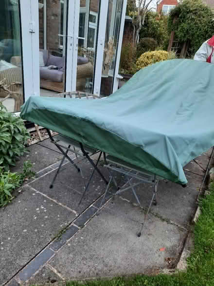 Photo of free Swingseat cloth awning/cover (Desford LE9) #2
