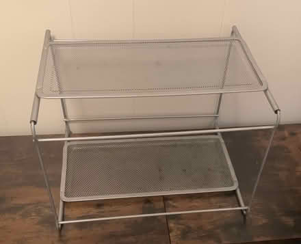 Photo of free Two-tier wire mesh metal shelf (Union Square/Prospect Hill) #2