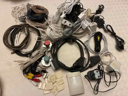 Photo of free Audio, telephone, power supply and alarm parts and cables (Great Boughton CH3) #1