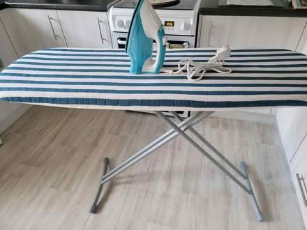 Photo of free Large ironing board with iron (Walton. Liverpool L4) #2