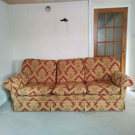 Photo of free Three seater sofa, super comfy and on wheels! (Cainscross GL5) #1