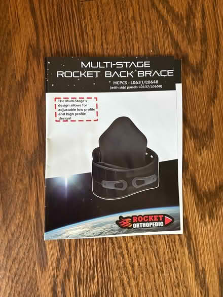 Photo of free Rocket Back Brace (Dupont Circle) #1